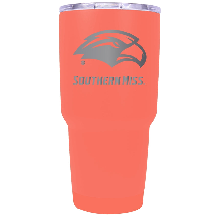 Southern Mississippi Golden Eagles 24 oz Laser Engraved Stainless Steel Insulated Tumbler - Choose Your Color. Image 1