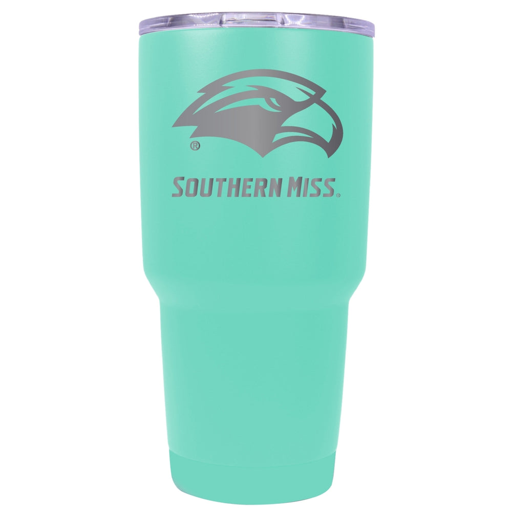 Southern Mississippi Golden Eagles 24 oz Laser Engraved Stainless Steel Insulated Tumbler - Choose Your Color. Image 2