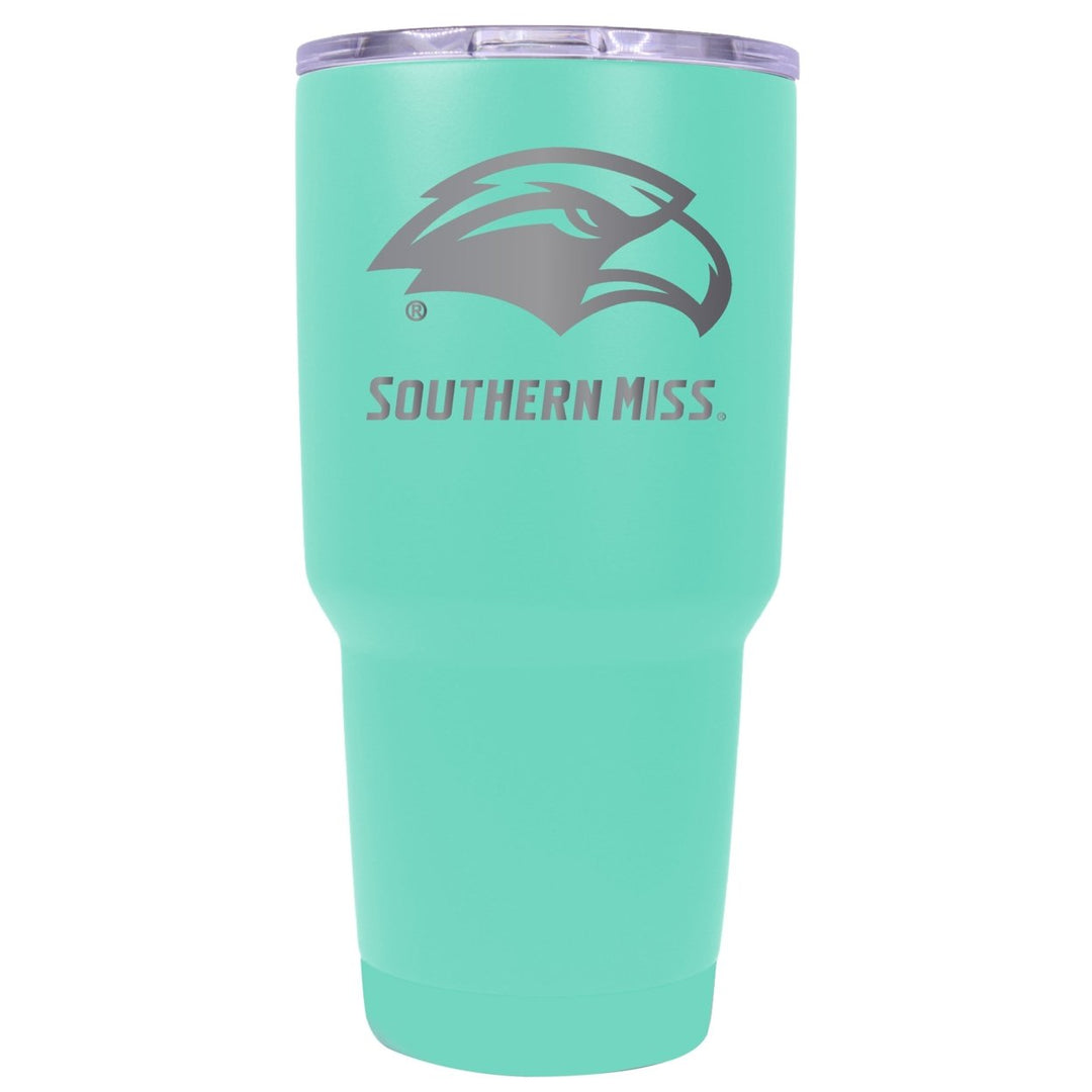 Southern Mississippi Golden Eagles 24 oz Laser Engraved Stainless Steel Insulated Tumbler - Choose Your Color. Image 1