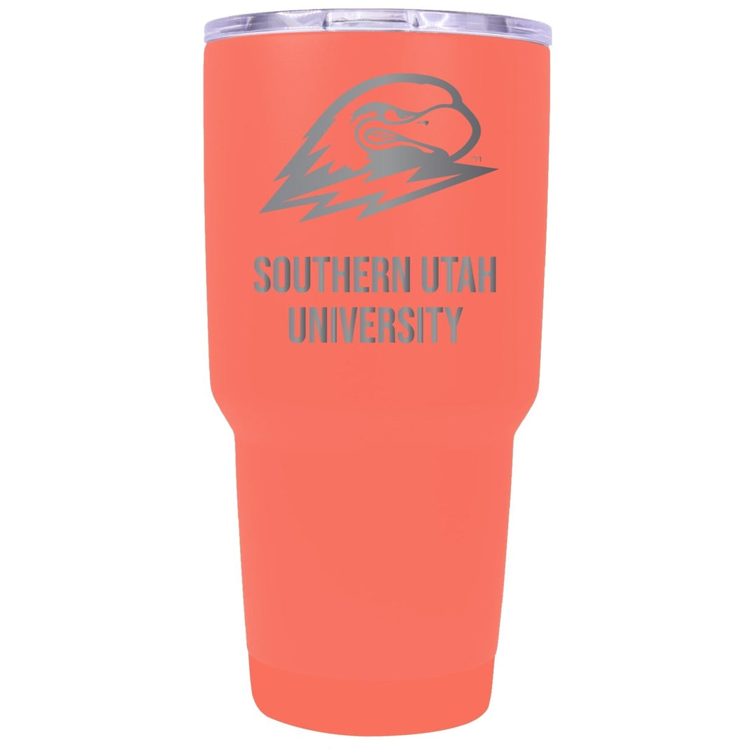 Southern Utah University 24 oz Laser Engraved Stainless Steel Insulated Tumbler - Choose Your Color. Image 1