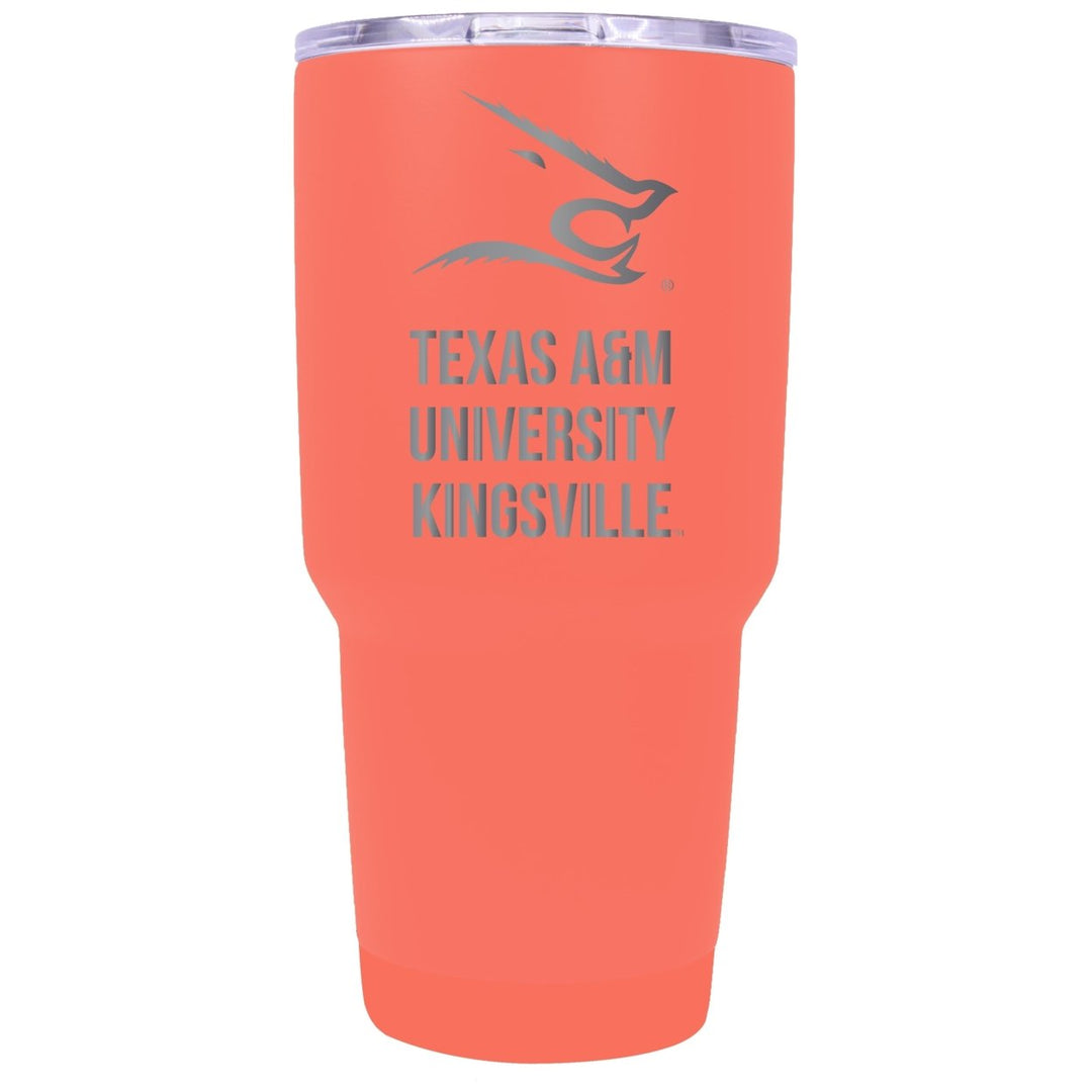 Texas AandM Kingsville Javelinas Premium Laser Engraved Tumbler - 24oz Stainless Steel Insulated Mug Choose Your Color. Image 1