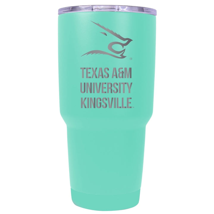 Texas AandM Kingsville Javelinas Premium Laser Engraved Tumbler - 24oz Stainless Steel Insulated Mug Choose Your Color. Image 1