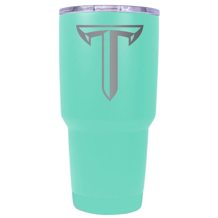 Troy University Premium Laser Engraved Tumbler - 24oz Stainless Steel Insulated Mug Choose Your Color. Image 1