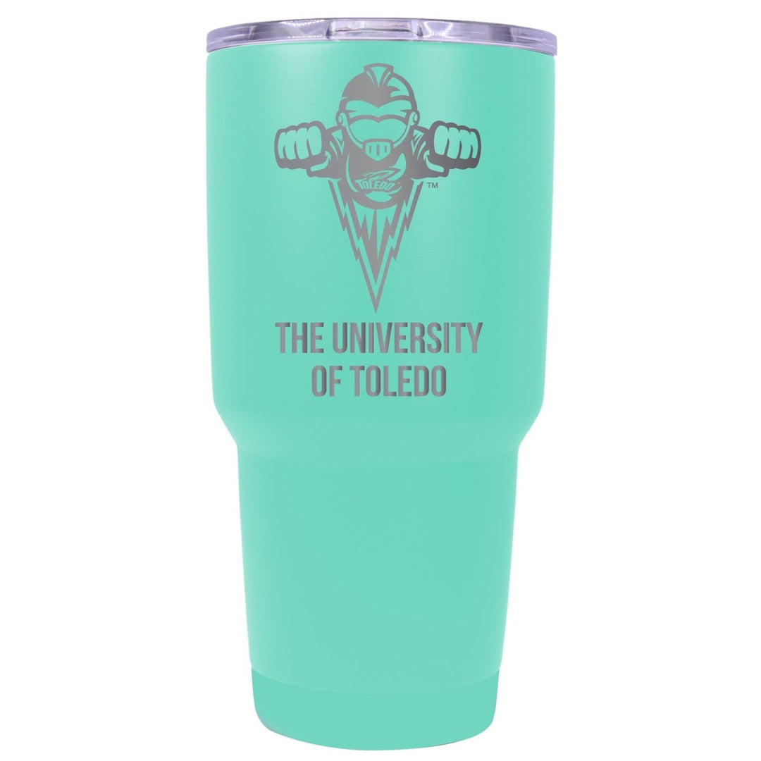 Toledo Rockets 24 oz Laser Engraved Stainless Steel Insulated Tumbler - Choose Your Color. Image 1