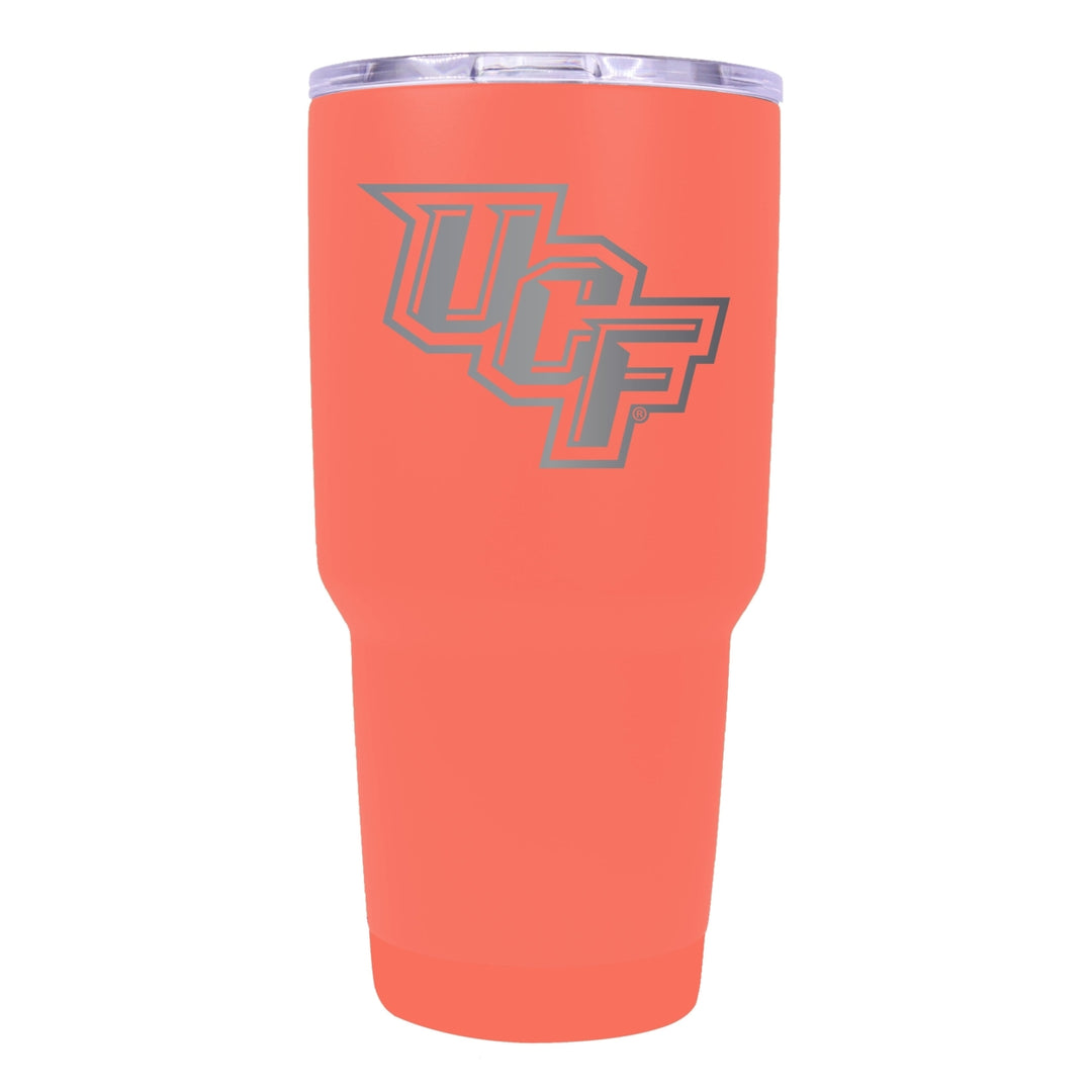 University of Central Florida Knights 24 oz Laser Engraved Stainless Steel Insulated Tumbler - Choose Your Color. Image 1