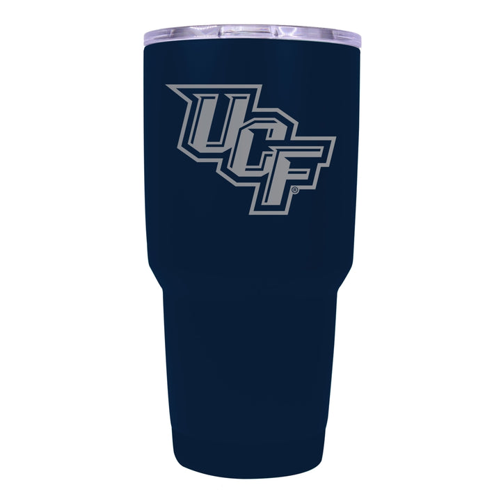 University of Central Florida Knights 24 oz Laser Engraved Stainless Steel Insulated Tumbler - Choose Your Color. Image 2