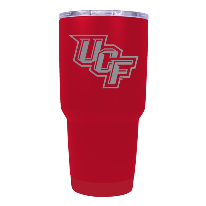 University of Central Florida Knights 24 oz Laser Engraved Stainless Steel Insulated Tumbler - Choose Your Color. Image 3