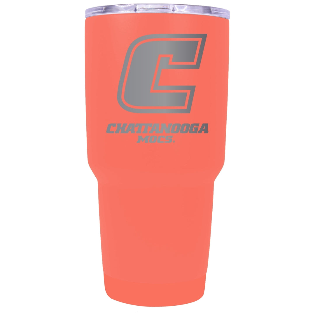 University of Tennessee at Chattanooga 24 oz Laser Engraved Stainless Steel Insulated Tumbler - Choose Your Color. Image 1