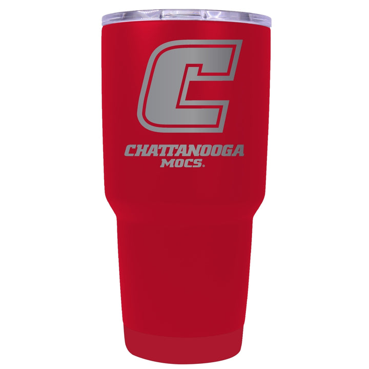 University of Tennessee at Chattanooga 24 oz Laser Engraved Stainless Steel Insulated Tumbler - Choose Your Color. Image 3
