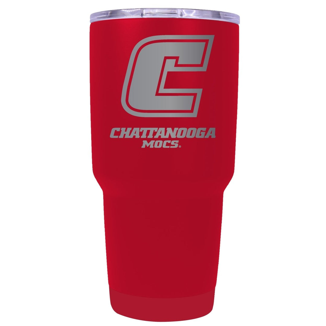 University of Tennessee at Chattanooga 24 oz Laser Engraved Stainless Steel Insulated Tumbler - Choose Your Color. Image 1