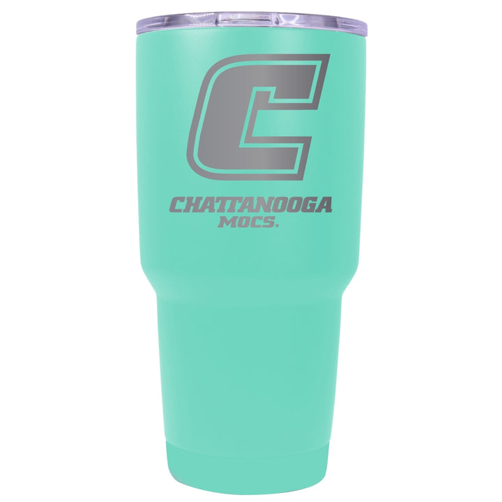 University of Tennessee at Chattanooga 24 oz Laser Engraved Stainless Steel Insulated Tumbler - Choose Your Color. Image 4
