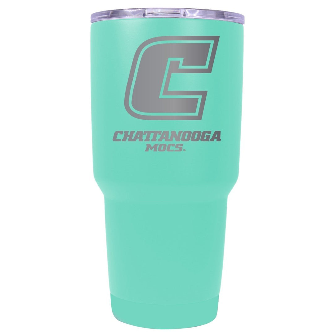 University of Tennessee at Chattanooga 24 oz Laser Engraved Stainless Steel Insulated Tumbler - Choose Your Color. Image 1