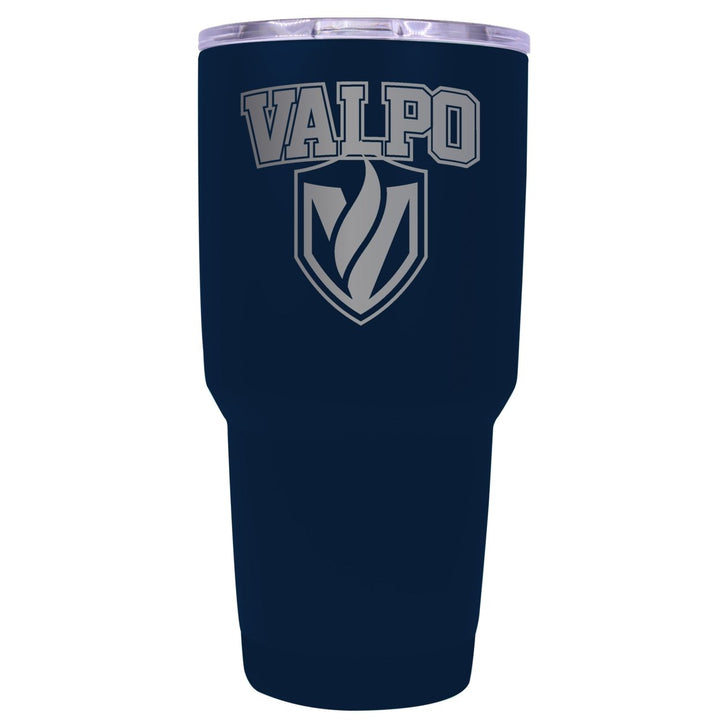 Valparaiso University Premium Laser Engraved Tumbler - 24oz Stainless Steel Insulated Mug Choose Your Color. Image 2