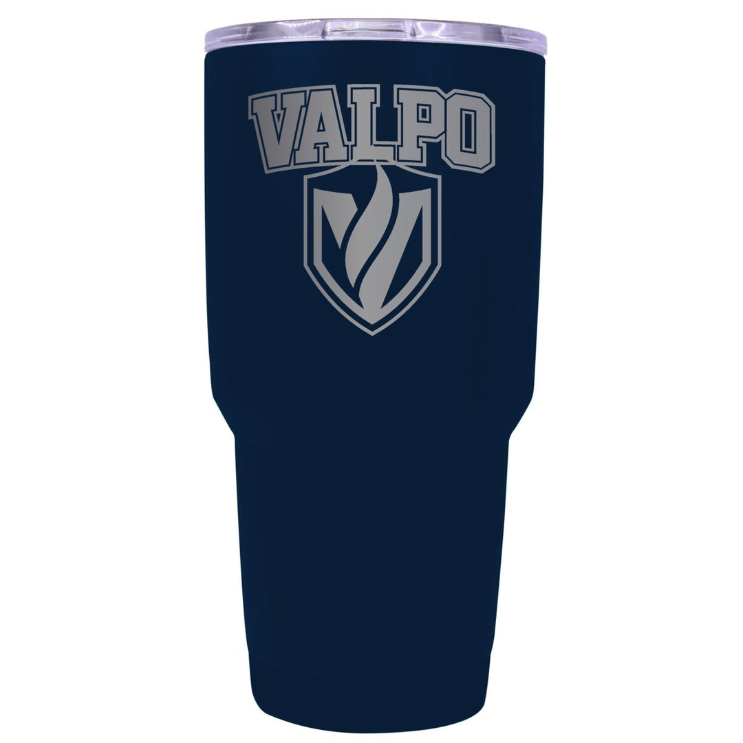 Valparaiso University Premium Laser Engraved Tumbler - 24oz Stainless Steel Insulated Mug Choose Your Color. Image 1