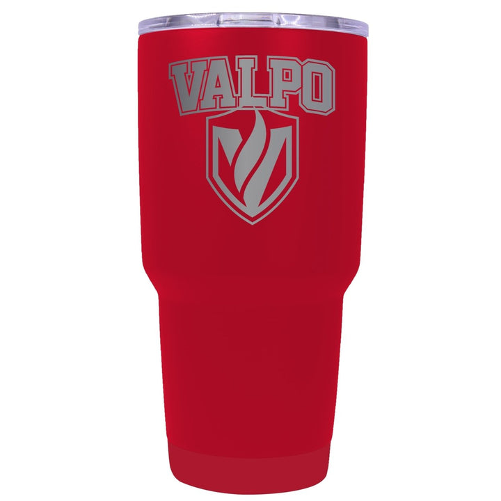 Valparaiso University Premium Laser Engraved Tumbler - 24oz Stainless Steel Insulated Mug Choose Your Color. Image 1