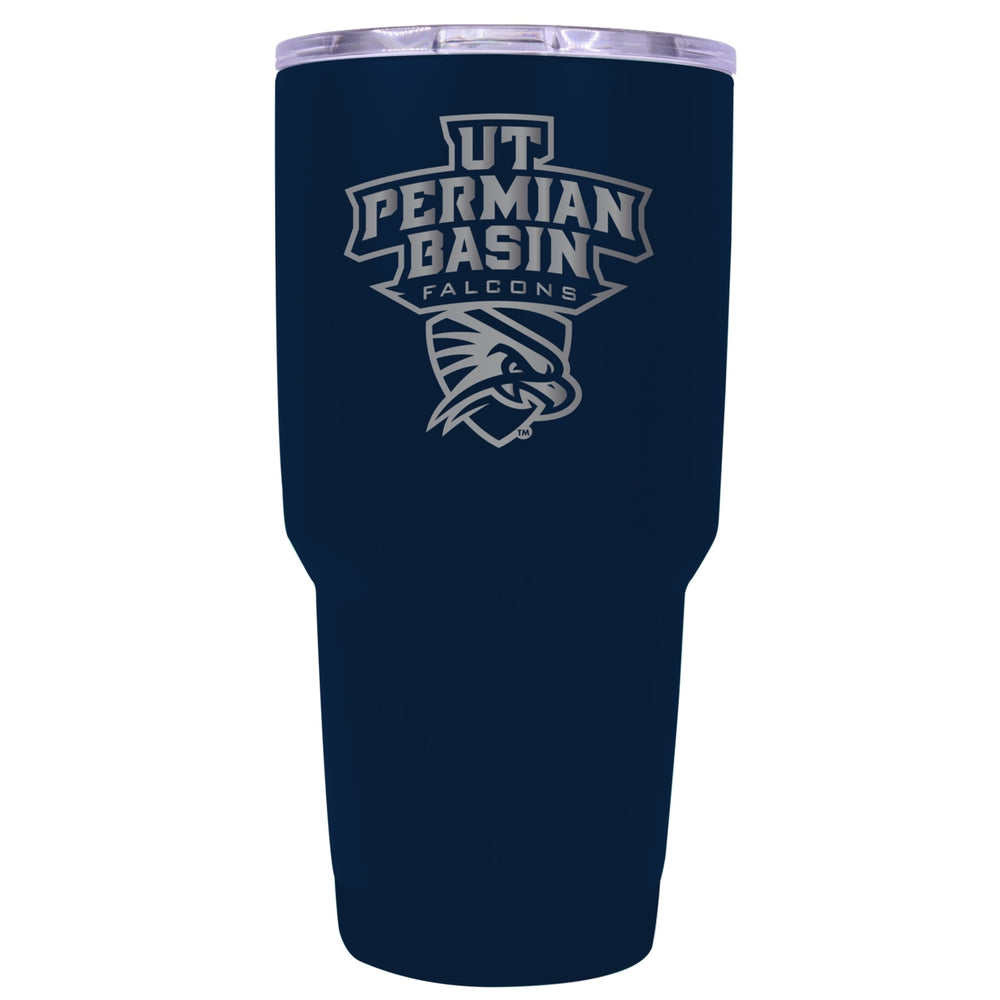 University of Texas of the Permian Basin 24 oz Laser Engraved Stainless Steel Insulated Tumbler - Choose Your Color. Image 2
