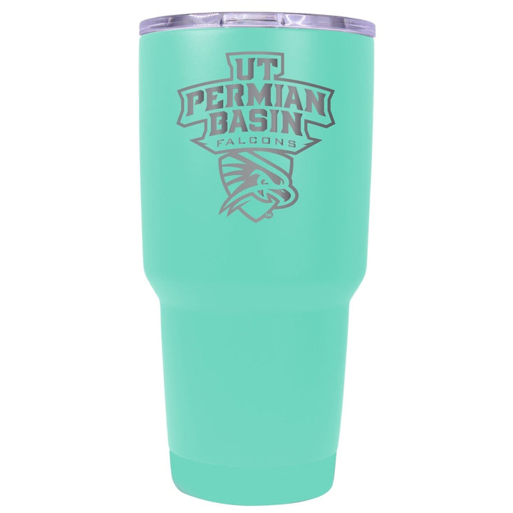 University of Texas of the Permian Basin 24 oz Laser Engraved Stainless Steel Insulated Tumbler - Choose Your Color. Image 1