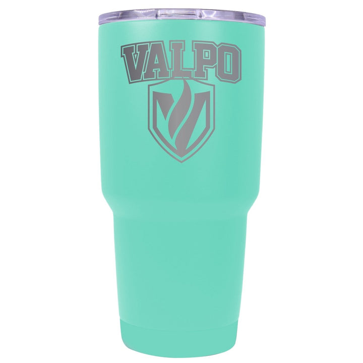 Valparaiso University Premium Laser Engraved Tumbler - 24oz Stainless Steel Insulated Mug Choose Your Color. Image 4