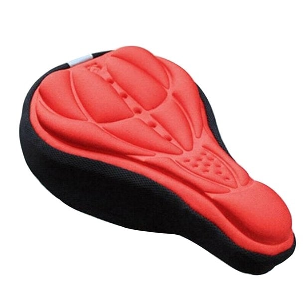 Bike Gel Saddle Seat Cover Thick Padded Ergonomic Universal Fit Comfortable Cushioned Image 1