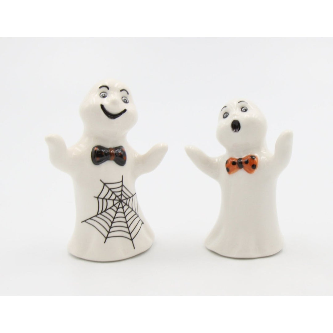 Ceramic  Casper the Ghost Salt And Pepper ShakersHome DcorKitchen DcorFall Dcor Image 3