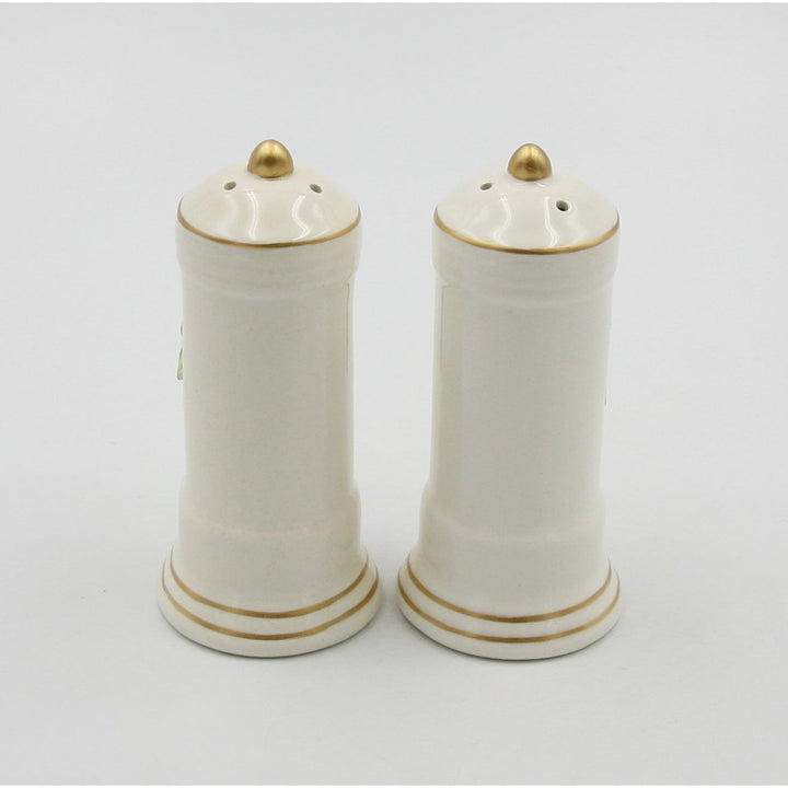 Ceramic Christmas Holly Salt and Pepper Shakers 2x2x4.5 Inch Gift Image 3