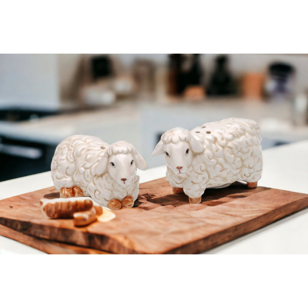 Ceramic Mini Sheep Salt and Pepper ShakersHome DcorKitchen DcorFarmhouse Dcor Image 2