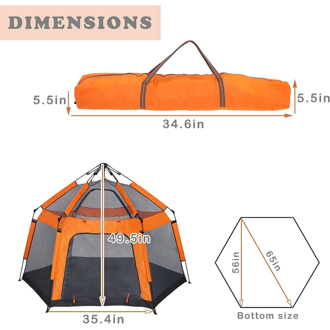 Kids Play Tent Pop Up Portable Hexagon Playhouse for Backyard Patio Indoor Outdoor Breathable Tent House Children Boys Image 4