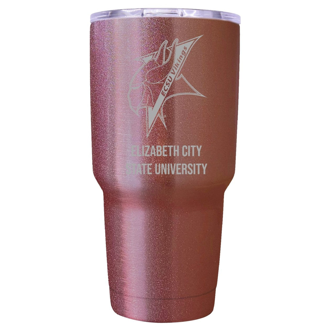 Elizabeth City State University Premium Laser Engraved Tumbler - 24oz Stainless Steel Insulated Mug Rose Gold Image 1