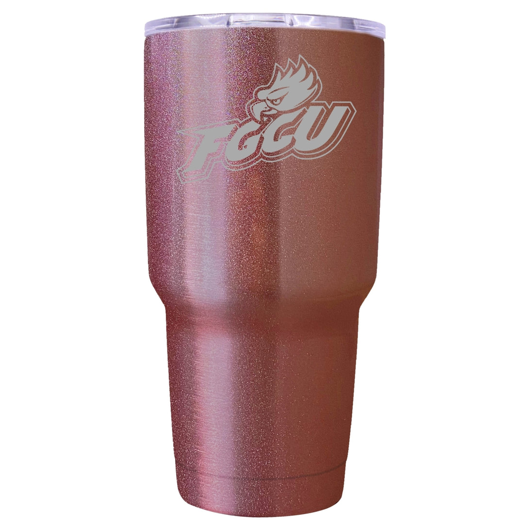 Florida Gulf Coast Eagles Premium Laser Engraved Tumbler - 24oz Stainless Steel Insulated Mug Rose Gold Image 1