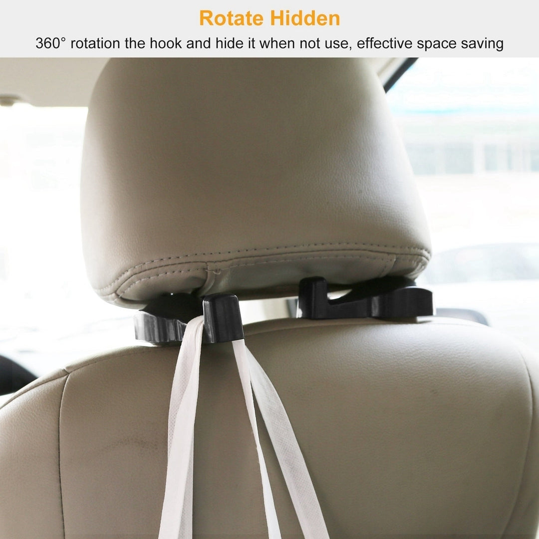 2Pcs Car Seat Headrest Hanger Car Headrest Hanging Hook For Bag Purse Cloth Grocery Organizer Image 4