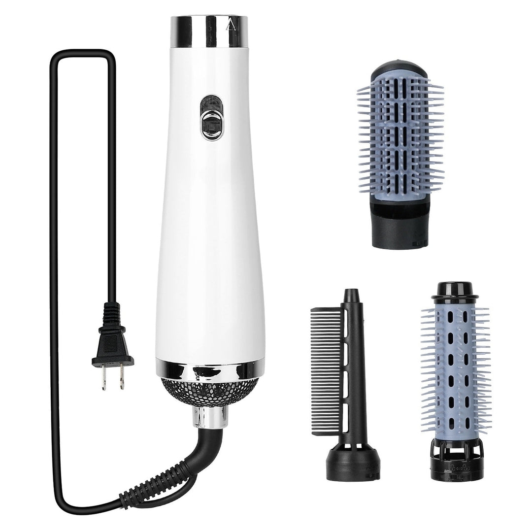 3 In 1 Hot Air Brush One-Step Hair Dryer Comb 3 Interchangeable Brush Combs Volumizer Hair Curler Straightener Image 2