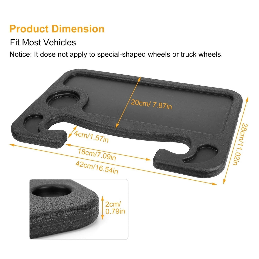 Car Steering Wheel Tray Eating Drink Laptop Auto Desk Potable Travel Tablet Mount Table Image 6