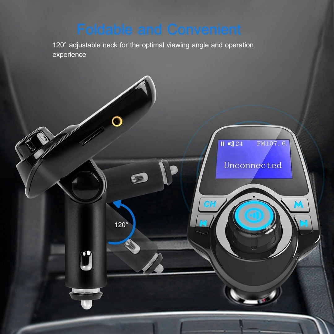 Car Wireless FM Transmitter MP3 Player Hand-Free Call USB Charger AUX Input Image 4