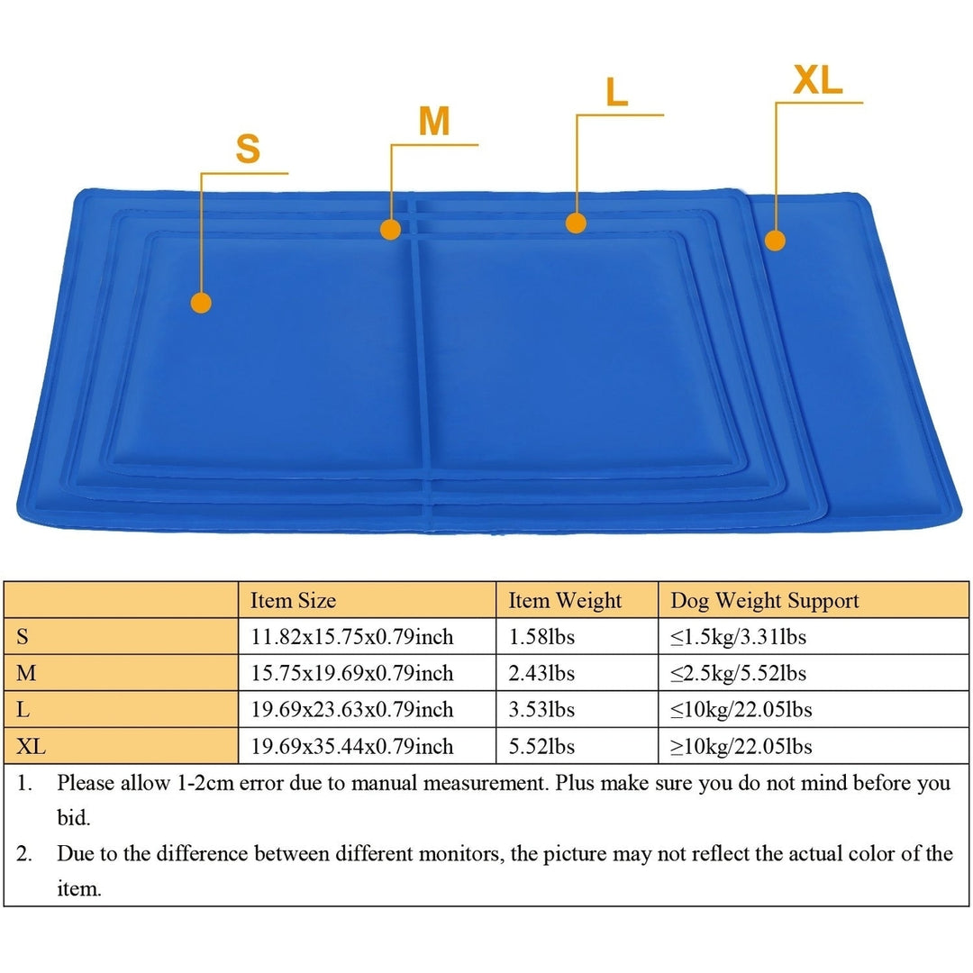 Pet Dog Cooling Mat Pressure Activated Gel Self Cooling Mat Pad Pet Cooling Bed Mats Portable Pet Cooling Mat L Size Image 7