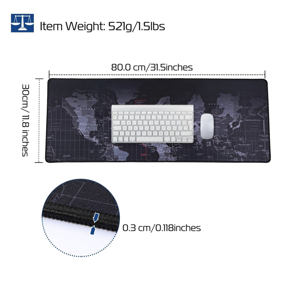 Large Gaming Mouse Pad Non-Slip Rubber Base Mousepad Durable Stitched Edges Smooth Surface Image 7