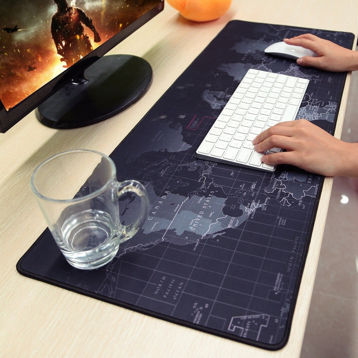 Large Gaming Mouse Pad Non-Slip Rubber Base Mousepad Durable Stitched Edges Smooth Surface Image 8