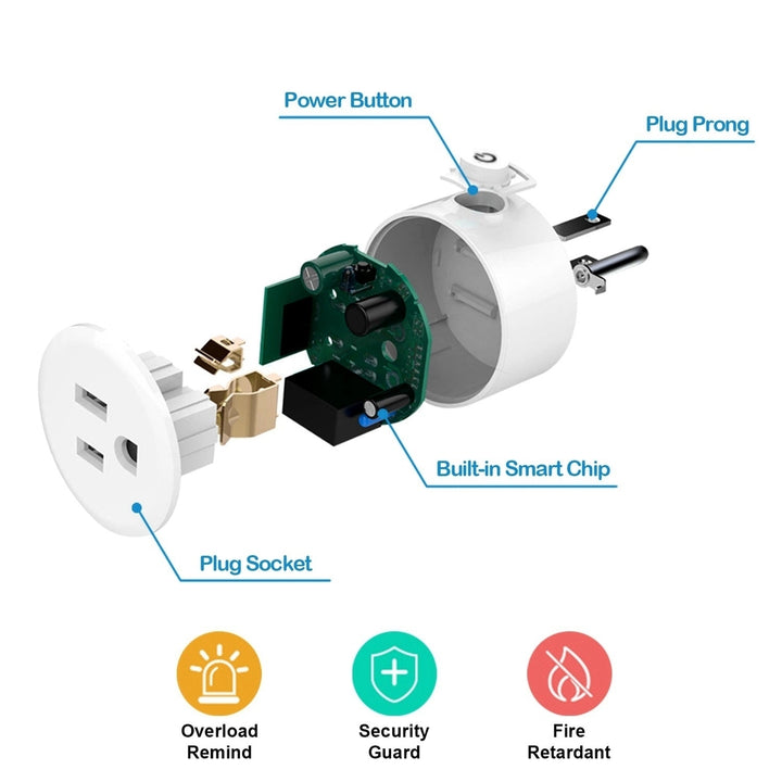 WiFi Smart Plug Outlet Wireless Smart Socket APP Remote Voice Control Timer Alexa Google US Image 6