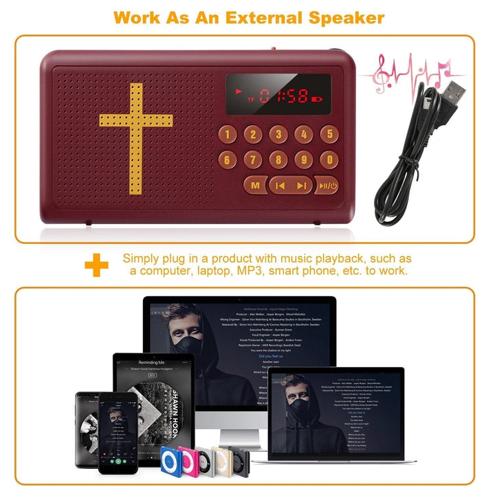 Talking Bible Audio Bible Player English King James Version Bible Reading Player Electronic Bible Talking Image 3