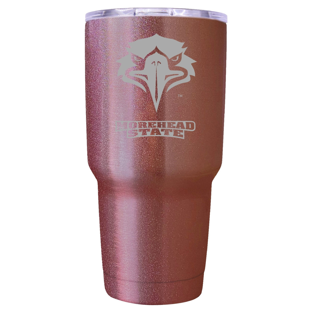 Morehead State University Premium Laser Engraved Tumbler - 24oz Stainless Steel Insulated Mug Rose Gold Image 1