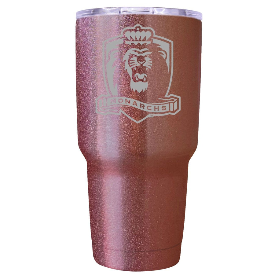 Old Dominion Monarchs Premium Laser Engraved Tumbler - 24oz Stainless Steel Insulated Mug Rose Gold Image 1