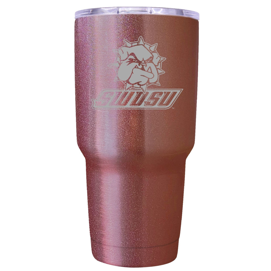 Southwestern Oklahoma State University Premium Laser Engraved Tumbler - 24oz Stainless Steel Insulated Mug Rose Gold Image 1