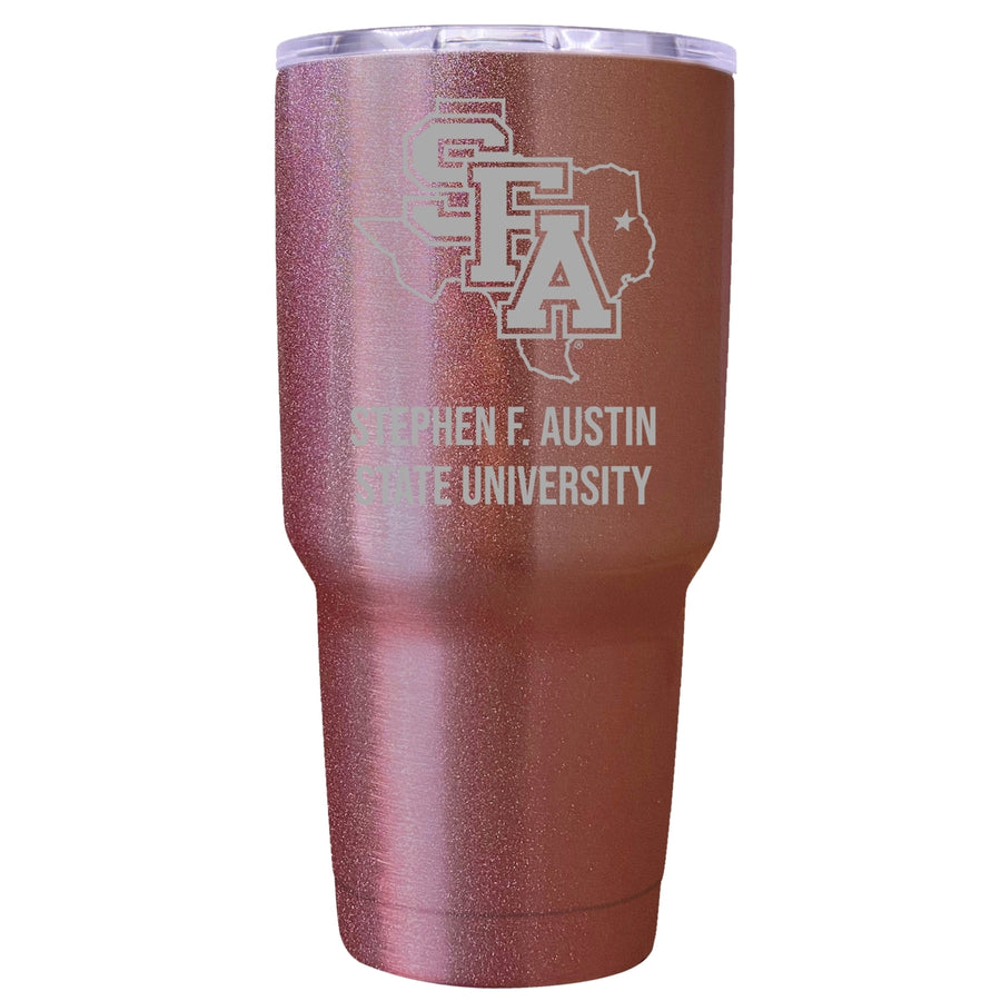 Stephen F. Austin State University Premium Laser Engraved Tumbler - 24oz Stainless Steel Insulated Mug Rose Gold Image 1