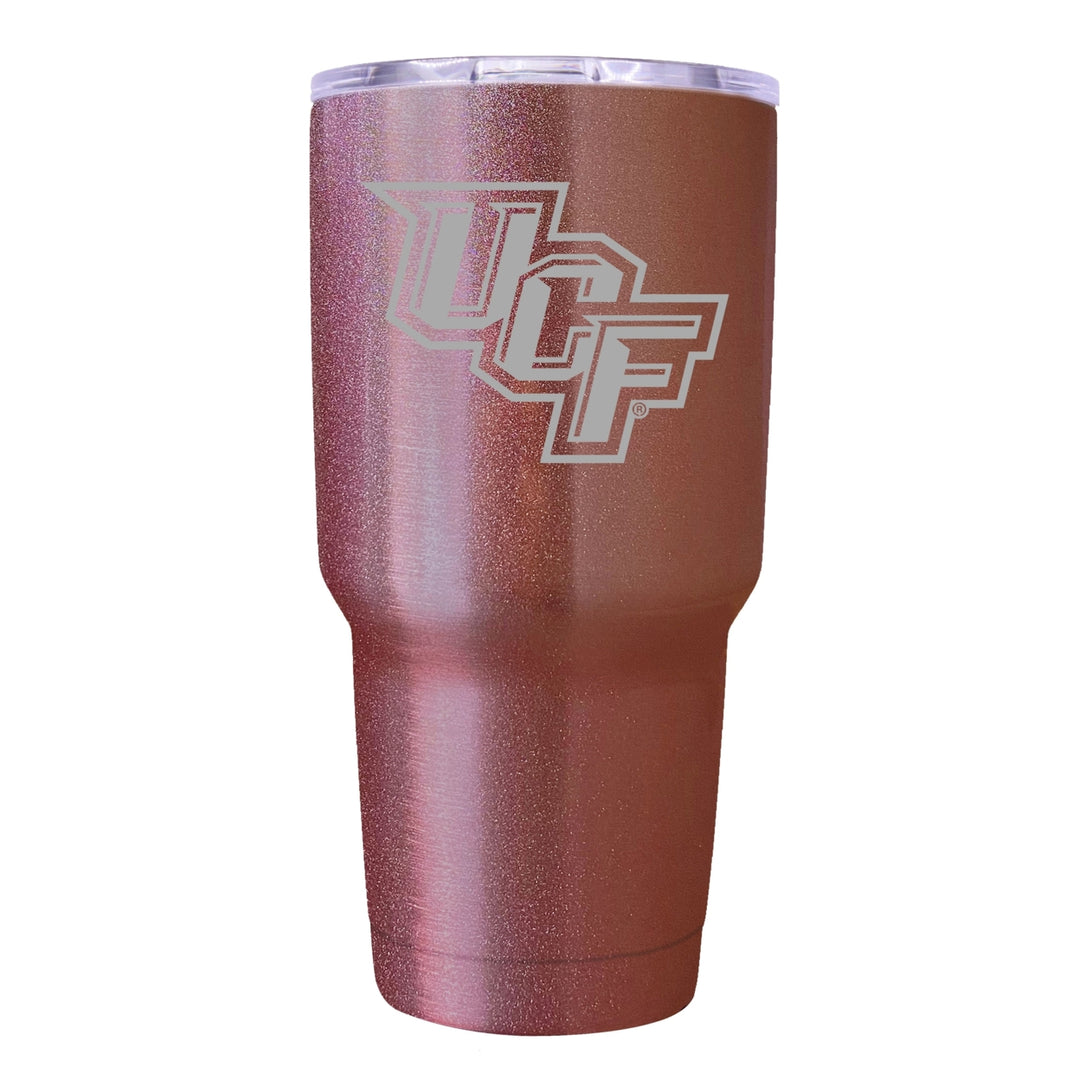 University of Central Florida Knights 24 oz Insulated Tumbler Etched - Rose Gold Image 1