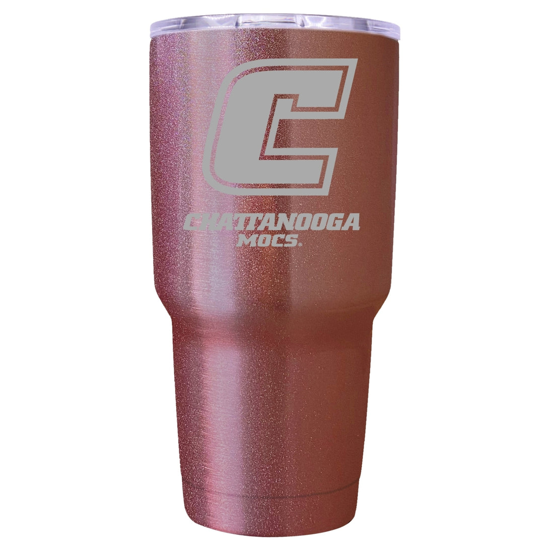 University of Tennessee at Chattanooga Premium Laser Engraved Tumbler - 24oz Stainless Steel Insulated Mug Rose Gold Image 1