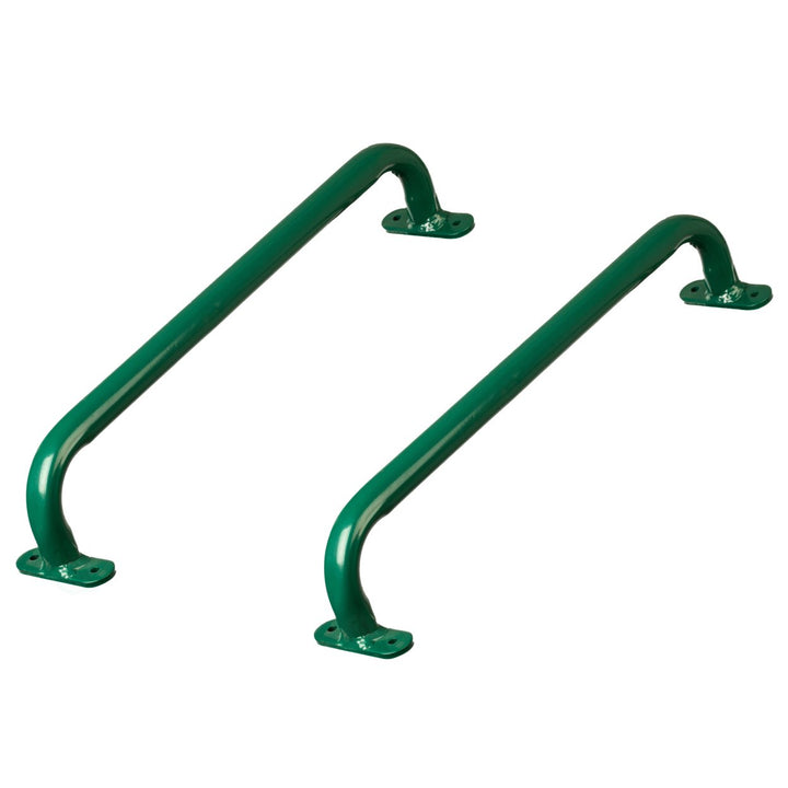 Green Metal Safety Grab Handles Set 17.75in for Kids Jungle Gym Playhouse Image 1