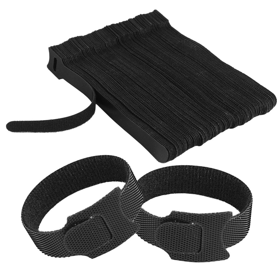 100Pcs Reusable Cable Ties 5.66in Cord Organizer Strap Nylon Wire Management Holder Home Office Use Image 1