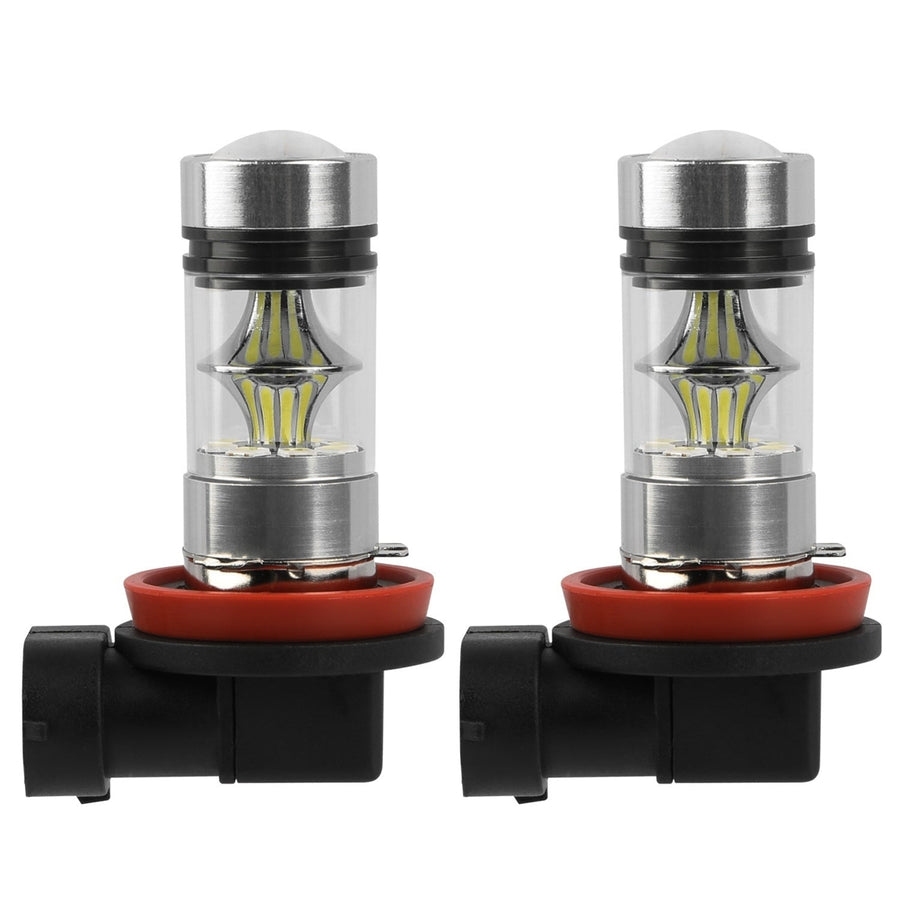 2PCS 1000lm 100W H8 H9 H11 LED Fog DRL Light Bulb IP65 Water Resistant 360 Degree Beam Angle 6000K White Image 1