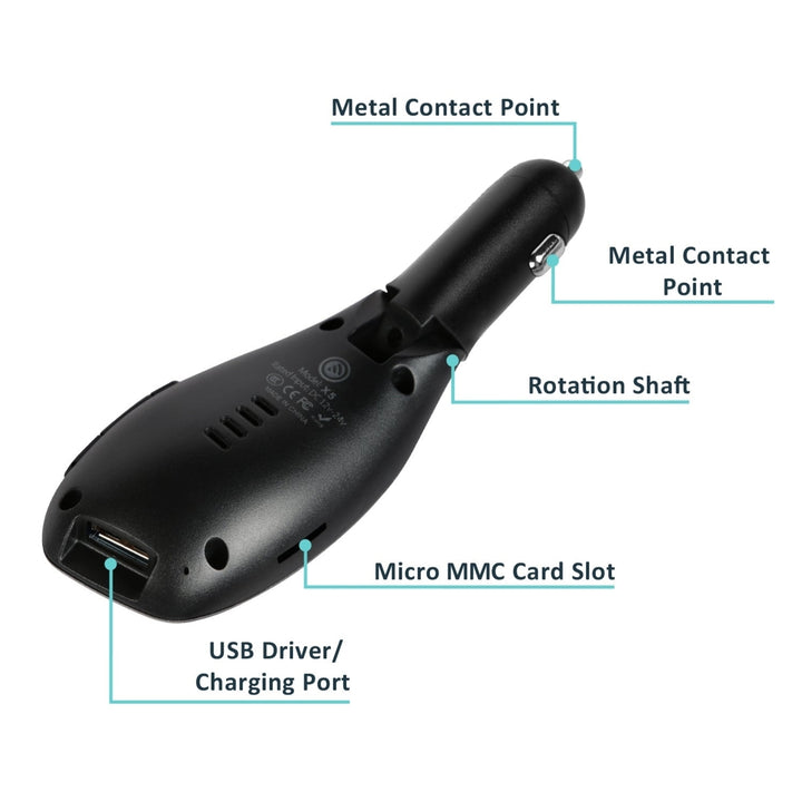 Car FM Wireless Transmitter USB Charge Hands-free Call MP3 Player Image 8