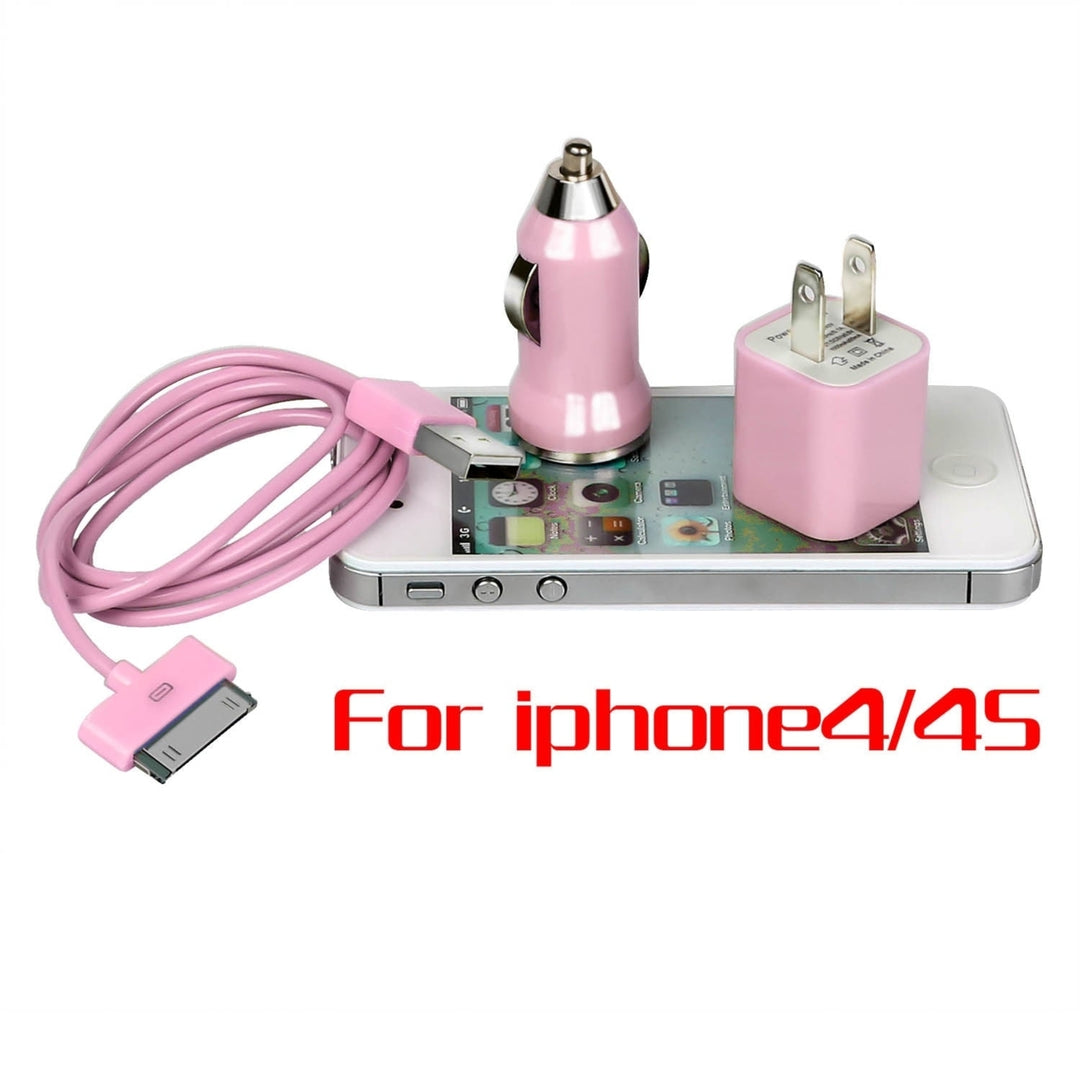32pin USB Car Charger USB Wall Charger USB Cable Working with iPhone4 4S Image 10