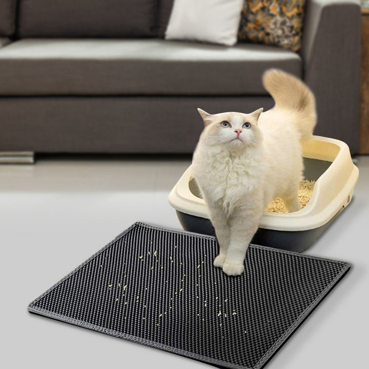 Cat Litter Mat EVA Honeycomb Double Layer Kitty Litter Trapping Carpet Urine-proof Scatter Rug Pad Image 8